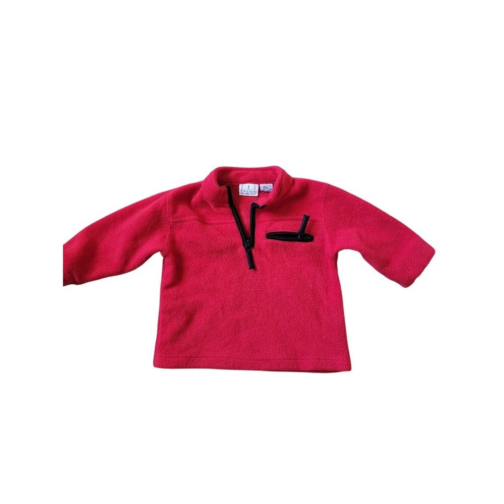 VTG TKS Basics Baby Boy Size‎ 2T 100% Polyester Thermal Zip Up Collared Sweater